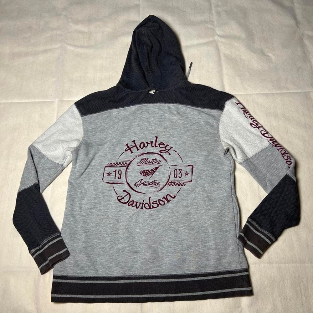 Harley Davidson Gray hoodie pullover